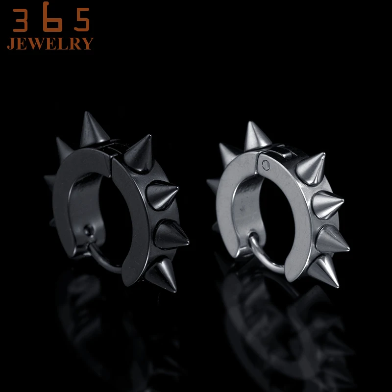 Модные мужские украшения в стиле ретро рок панк серьги-гвоздики из нержавеющей