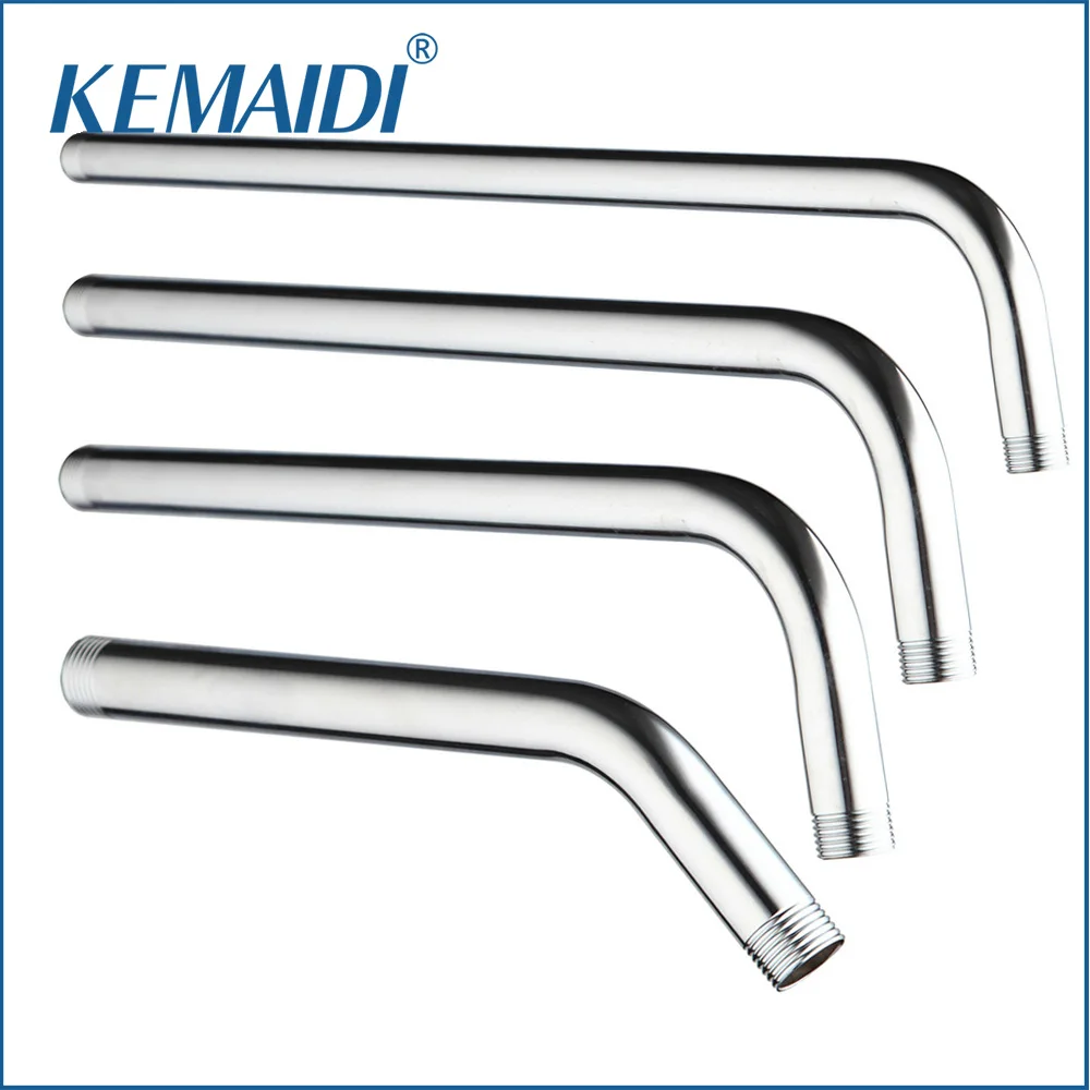 

KEMAIDI Shower Arm Stainless Steel 350mm Shower Arm banho Head Bathroom Accessories New Arrival Chrome Polished