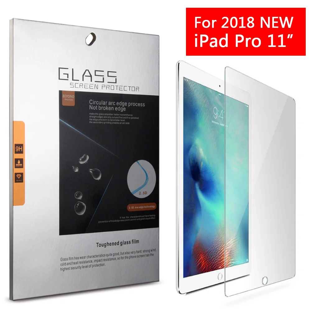 

Защитное стекло 9H, закаленное, толщиной 0,18 мм, для iPad Pro 2018, 11 дюймов