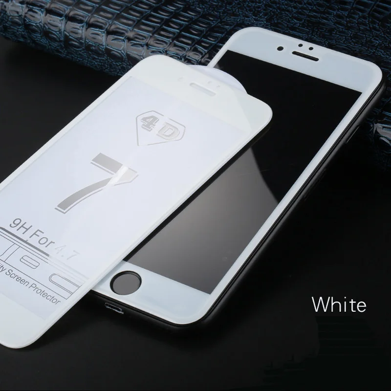 ESVNE 4D изогнутый край Стекло для iPhone 7 Plus Закаленное Стекло защитное стекло на айфон 7 Full Cover Плёнки Предметы безопасности случае для iphone 7 стекло