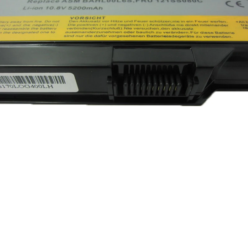 HSW 5200 мАч 6 ячеек Новый аккумулятор для ноутбука Lenovo 3000 G400 14001 2048 59011 G410 BAHL00L6S 121SS080C