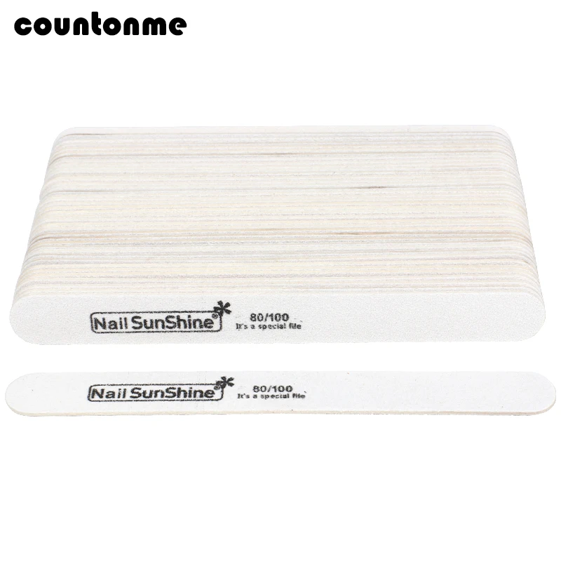 

Деревянные пилочки для ногтей 80/100, деревянный буфер для шлифовки, 100 шт., белая наждачная бумага, педикюр, маникюр, искусственные Типсы для ногтей, блок для полировки ногтей