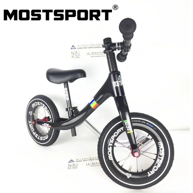 MOSTSPORT 12 дюймов полностью углеродный полный баланс велосипеда детский велосипед