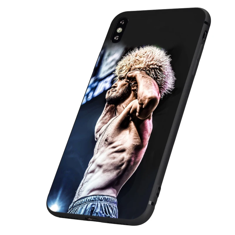 Черный чехол из ТПУ для iphone 5 5s se 6 6s 7 8 plus x 10 силиконовый XR XS 11 pro MAX khabib