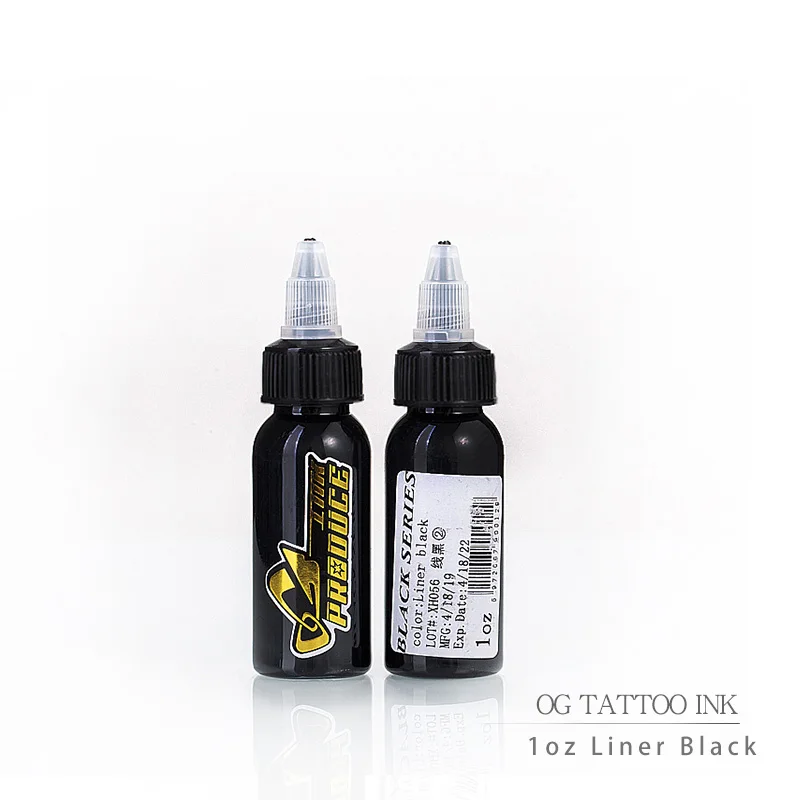 Liner Black 1oz OG чернила для татуировки динамический набор 1 унций 30 мл/бутылка черные чернила для татуировки микроблейдинг пигменты принадлежности для татуировки инструменты краска для татуажа для тела Искусство - Цвет: Liner Black 1oz