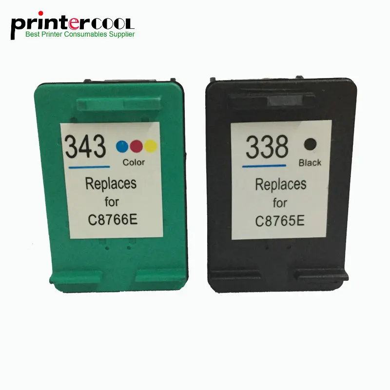 Einkshop 338 343 Заправляемый картридж Замена для HP с чернилами Deskjet 6540 5740 5745 6520 460c 6840 кгс