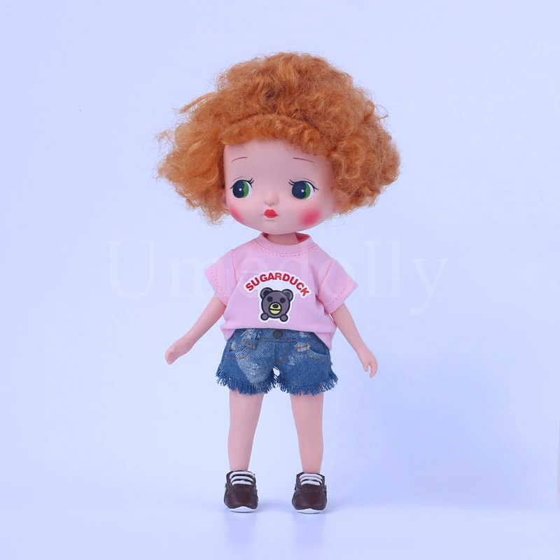 1 шт. футболка Blyth Doll джинсовые штаны для среднего Blyth, 1/8 BJD, 1/6 BJD, Ixdoll, ob11, одежда Holala, аксессуары