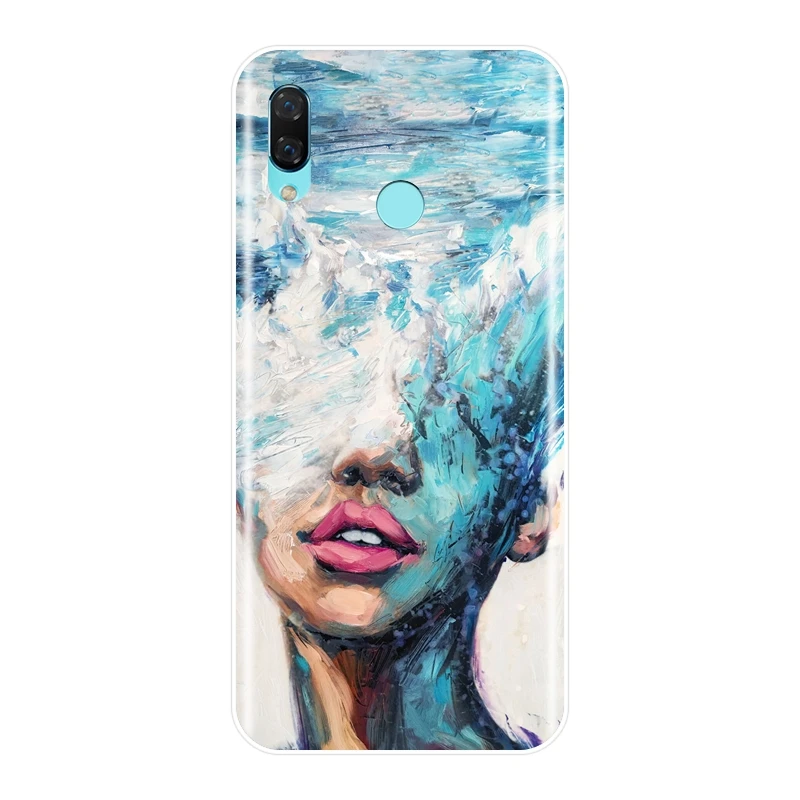 Чехол из ТПУ с рисунком девушки и мужчины для Huawei Nova Smart Lite 2017 мягкий силиконовый