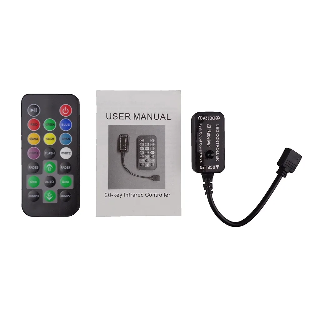Мини пульт управления светодиодной лентой 20 клавиш 10 м|mini rgb controller|rgb controllerled controller