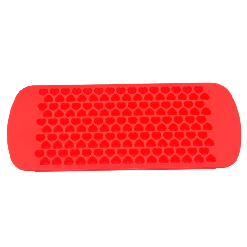Red 150 Grid 1X1 см силиконовая форма для мороженого, форма для шоколада, аксессуары для напитков, форма для льда, лоток с формой для кубиков льда, 150/160 сеток - Цвет: Red 150 Grid