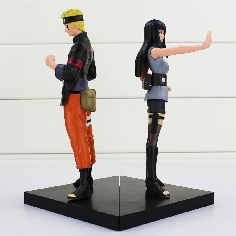 2 шт./компл. Наруто Аниме Uzumaki Naruto+ Хьюга Хината ПВХ Фигурки Хьюга Хината Рисунок Коллекция кукол игрушки 16 см