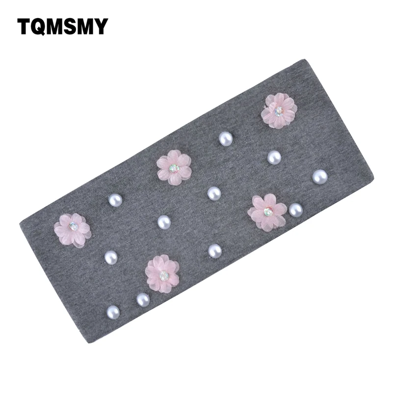 

Fashion pearls Hair Accessories for Women Autumn WinterTurban hats Ladies hairband rhinestones Headwear Girls Flower Headbands