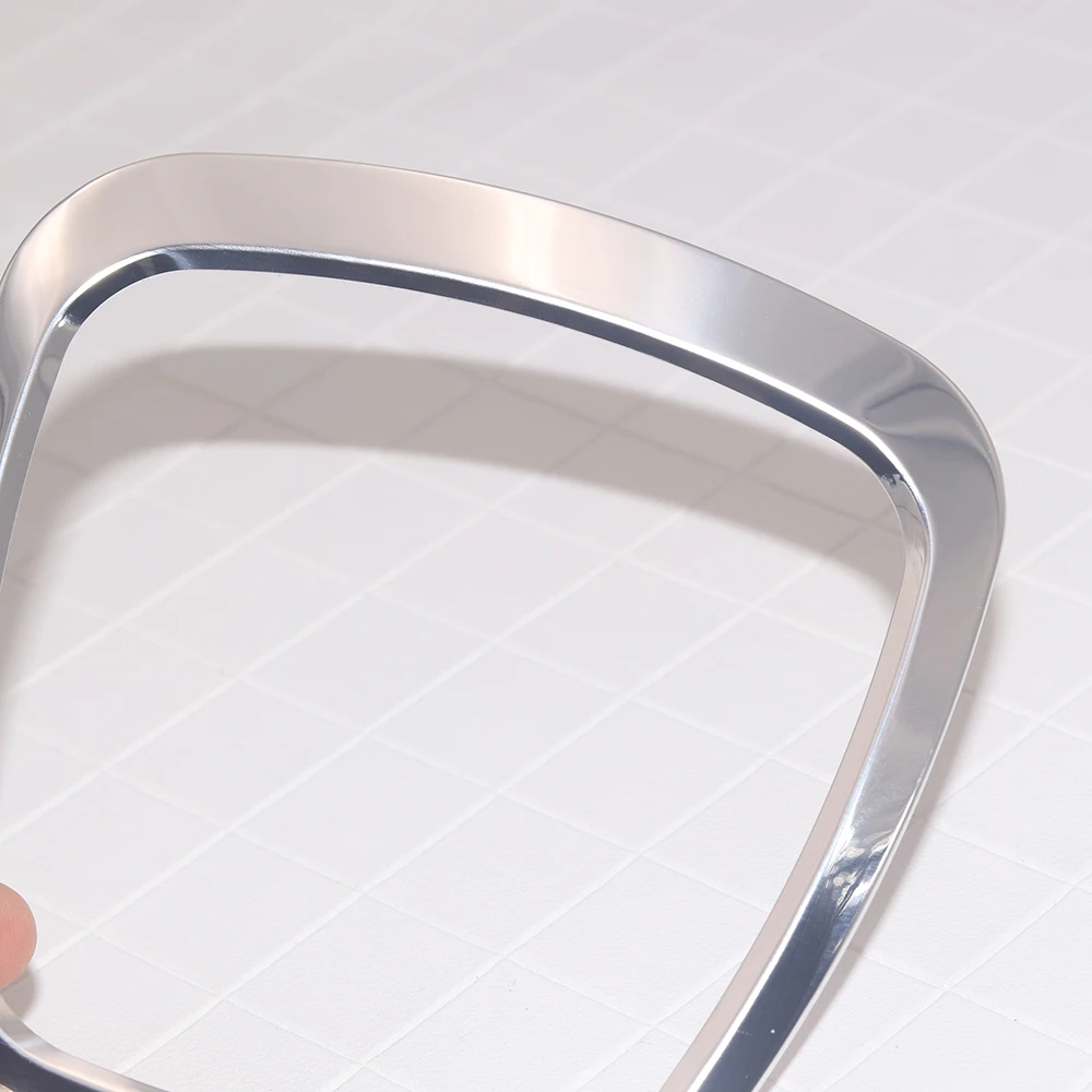 

JEAZEA Silver Aluminum Alloy Auto Steering Wheel Sticker Emblem Trim Frame Decal Adhesive Tape Fit For Audi A3 A4L A6L Q3 Q5