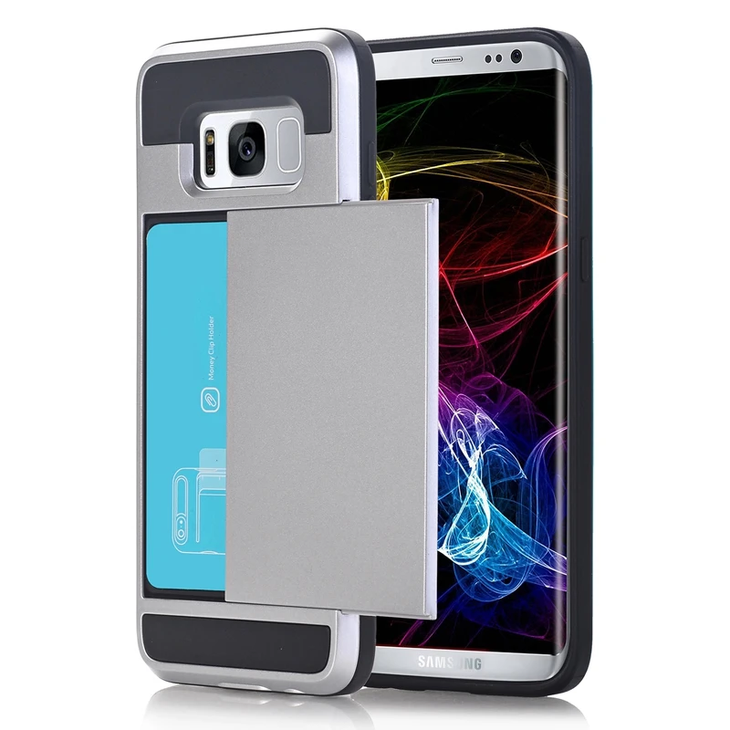 Ikasfeu TPU + PC чехол для телефона Samsung Galaxy S8 с горкой слот карты Новый Дизайн телефон