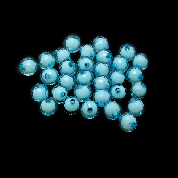 Turquoise 8 мм/10 мм/12 мм 30-100 шт./пакет мульти Цвет акриловое отверстие "Лабиринт" с мелкими бусинами для Spacer Граненый шар бусины для самостоятельного изготовления ювелирных изделий Ремесла - Цвет: Turquoise