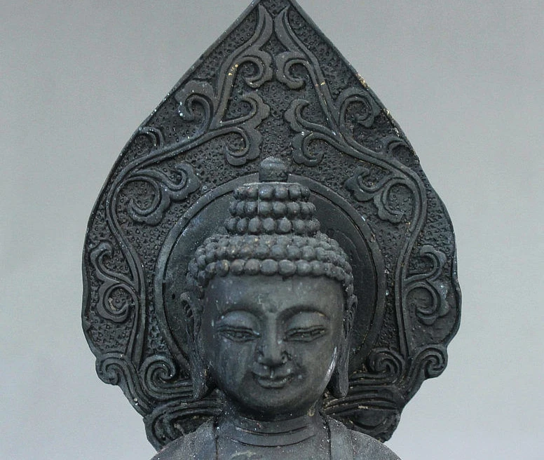 Китайский Буддизм Бронзовый Сиденья Лотос кван юн Гуаньинь Богиня Статуя Будды |