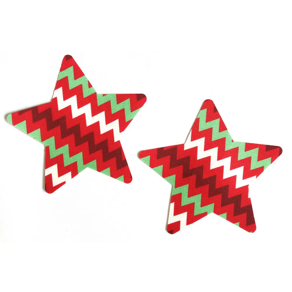 Рождественские модные сексуальные наклейки на грудь Одноразовые накладки