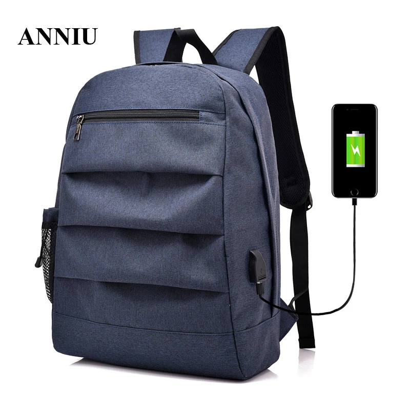 ANNIU 2018 Новый повседневный мужской рюкзак для подростков Студенческая сумка на