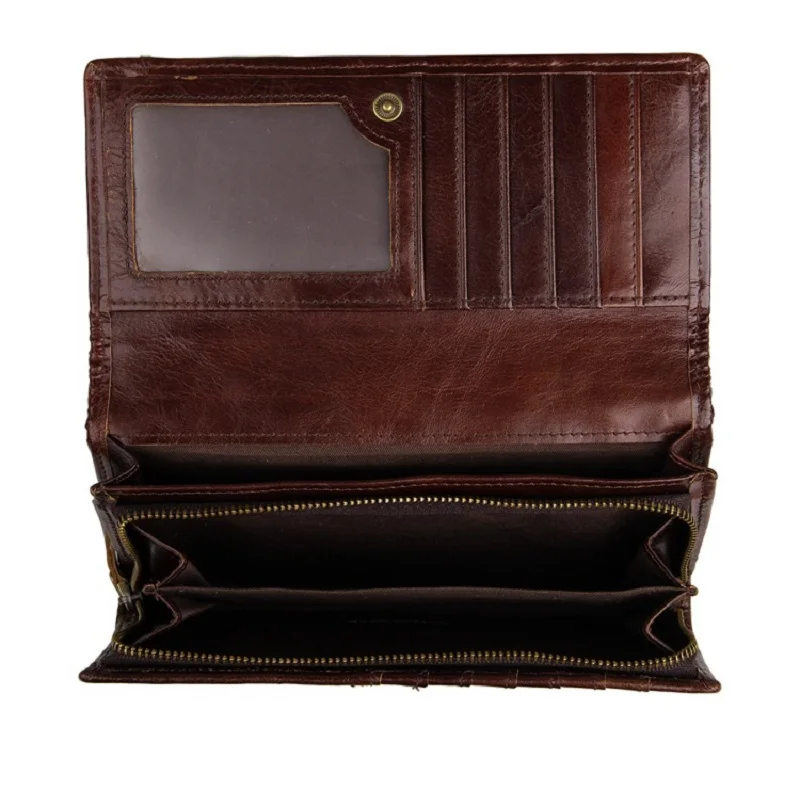 

J.M.D Tanned Genuine Leather Folded Wallet For Women's Coin Purse