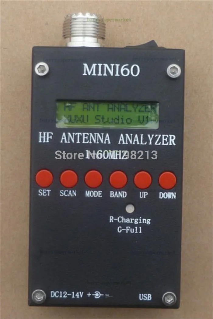 

Mini HF ANT SWR Antenna Analyzer SARK100 For Ham Radio Hobbists with 3.7v Li-on Battery Bluetooth Version