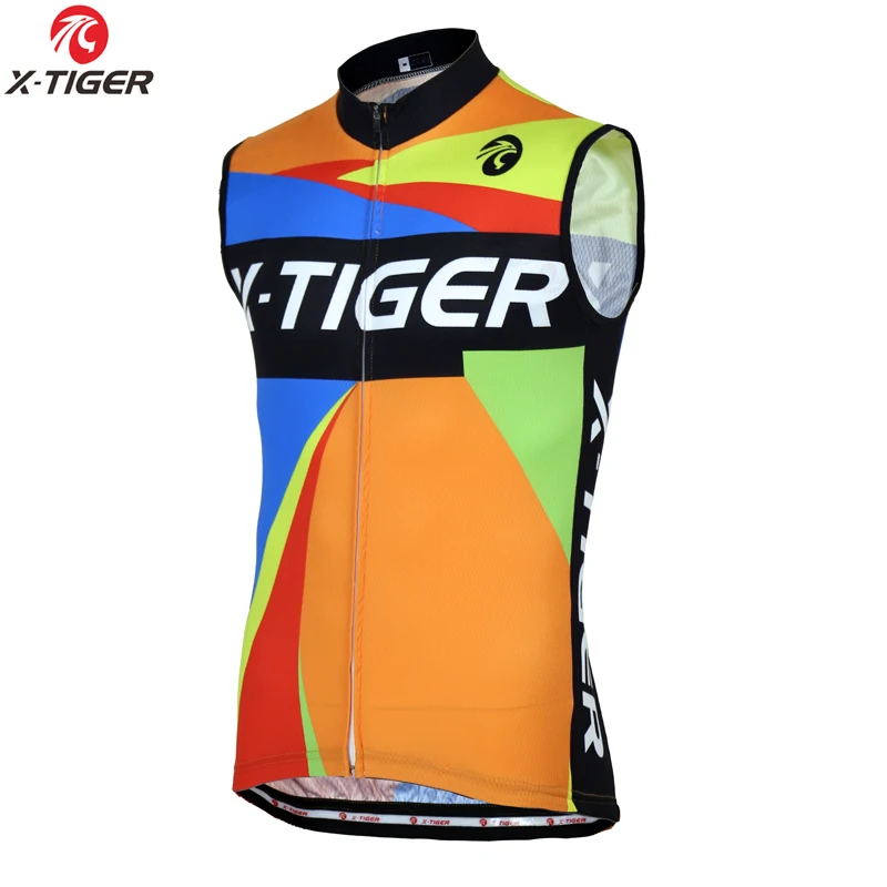 Cycling Jersey only X-Tiger Ropa Maillot Ciclismo велосипедная одежда без рукавов Велоспорт майки Велоспорт жилет Лето полиэстер MTB велосипедная одежда - Цвет: Cycling Jersey only