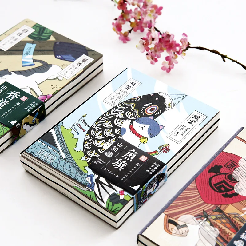 Симпатичный мультяшный блокнот с кошкой в японском стиле дневник книга планер