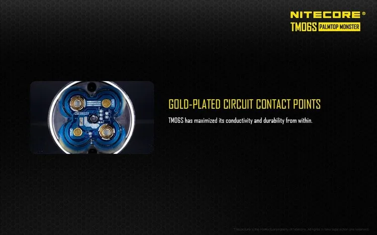 Nitecore TM06S CREE XM-L2 U3 светодиодный 4000 LMS светодиодный фонарик Водонепроницаемый светодиодный фонарь для Шестерни на открытом воздухе/Поиск Кемпинг