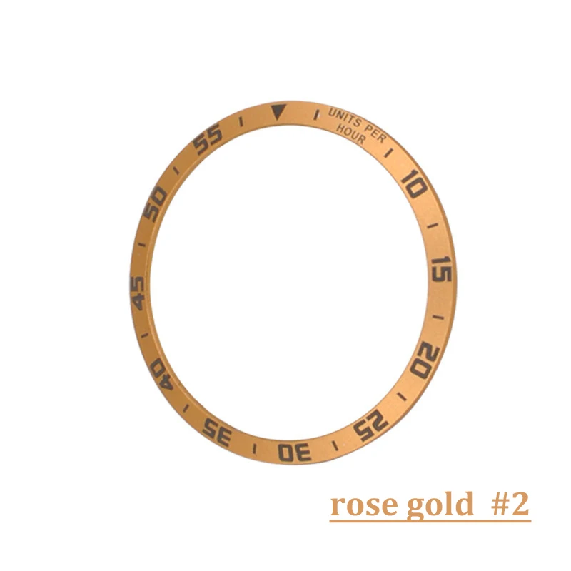 roes gold time 2 Внешний край для samsung Galaxy Watch 46 мм 42 мм чехол gear S3 Frontier/классическое Спортивное кольцо против царапин аксессуары для умных часов 20 мм - Цвет: roes gold time 2