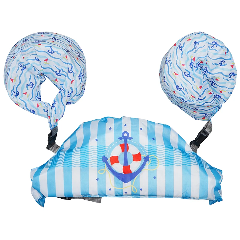 Erapinky/От 4 до 6 лет спасательный жилет с якорем для плавания и нарукавниками