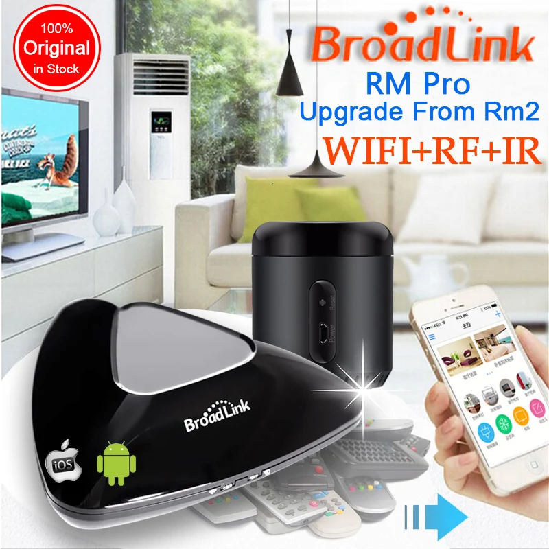 2018 Upgraded Version Broadlink RM3 RM mini3 RM2 Pro Smart Home Automation WIFI+IR+RF+4G Universal Controller for iOS Android |
