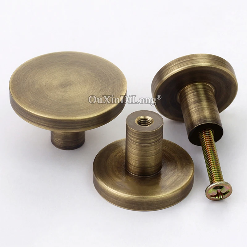 Retro Vintage 20PCS Antique Solid Brass Cabinet Pulls Handles Kitchen Cupboard Wardrobe Drawer Wine and Knobs | Обустройство дома