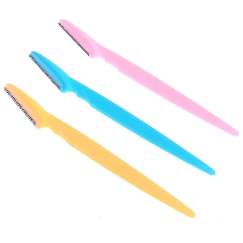 3 шт./лот Бритва для бровей острый Мини нож макияжа средство удаления волос на