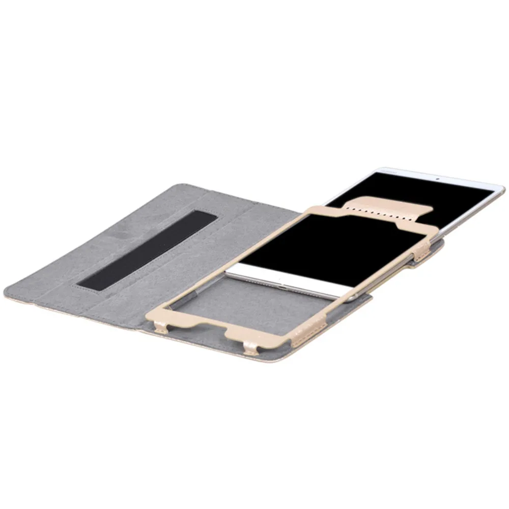 Умный чехол книжка из искусственной кожи с однотонным шелковым узором и