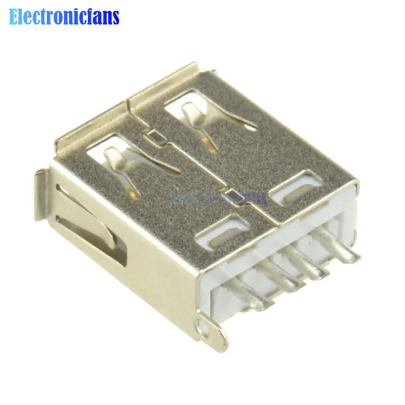 10 шт. USB 2.0 штекер Type-A 4-контактный гнездовой адаптер с пластиковой крышкой |