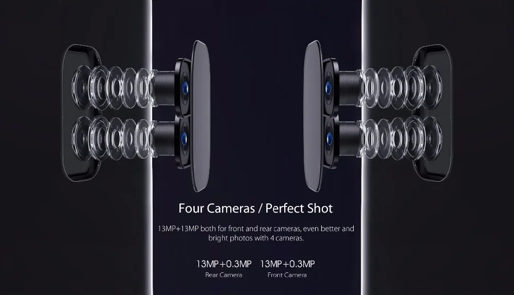 Blackview S8 5," 18:9 HD экран 4 камеры MT6750T восьмиядерный смартфон 4 Гб+ 64 Гб Две sim-карты отпечаток пальца OTG 4G LTE мобильный телефон