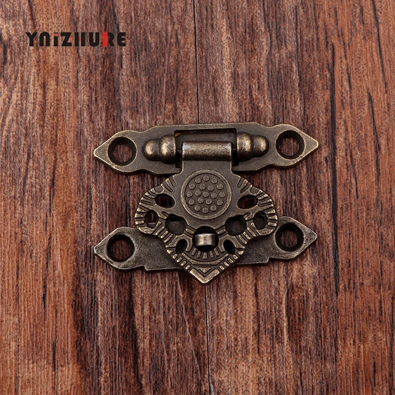 Античный Декор из сплава ювелирные изделия брелок деревянный ящик с засовом