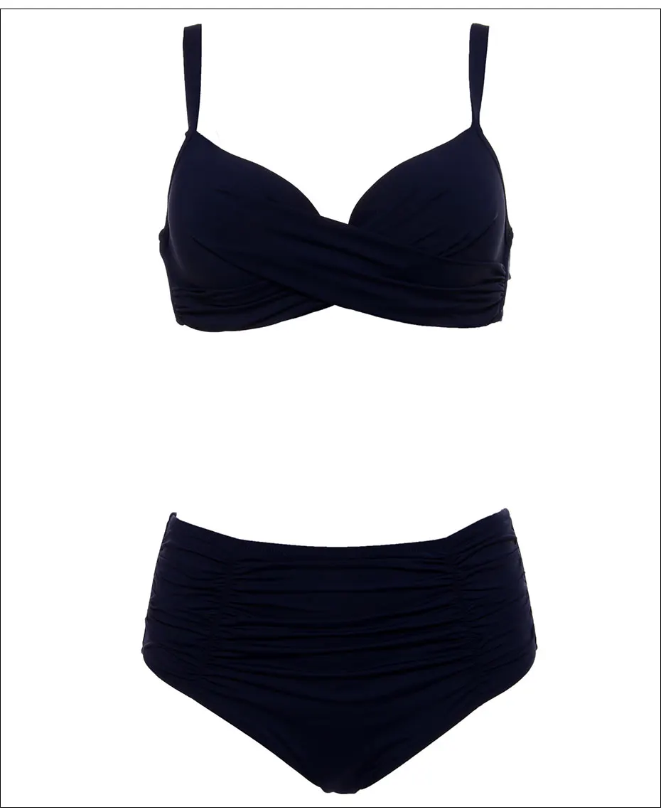 Andzhelika Bikini женский купальник бики Твердые раза высокая Талия бикини набор плюс Размеры купальники ванный комплект бикини