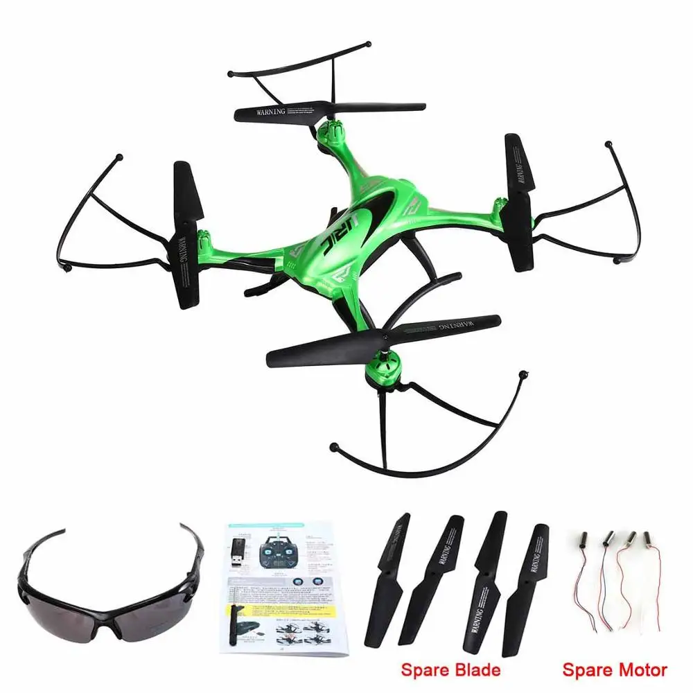 jjrc H31 Радиоуправляемый Дрон 2.4 г 4CH 6axis Безголовый режим один ключ возвращение вертолет Quadcopter Водонепроницаемый Дрон VS SYMA X5c H37 - Цвет: Green Set B