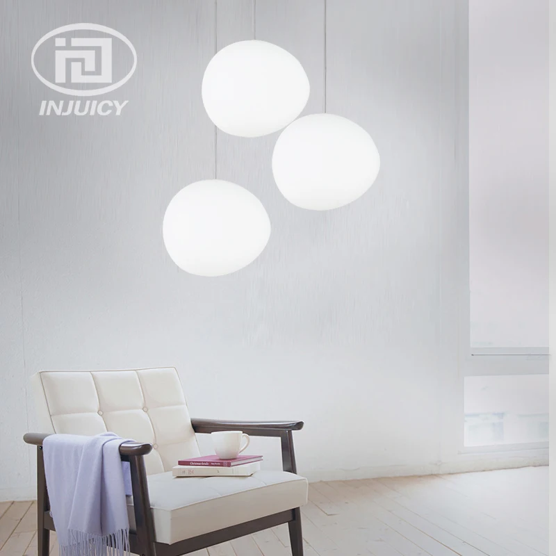 Простой дизайнерский светодиодный подвесной светильник Alien с белым камнем