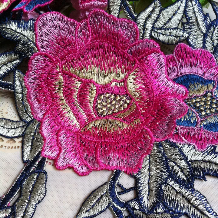 

10pcs/lot Embroidered Collar Lace Rose Flower Neckline Collar Applique Patches Scrapbooking Craft Lace Collar Sewing Supplies