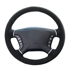 Сшитая вручную черная замша ручной работы для Mitsubishi Pajero 2007-2014 Galant 2008-2012