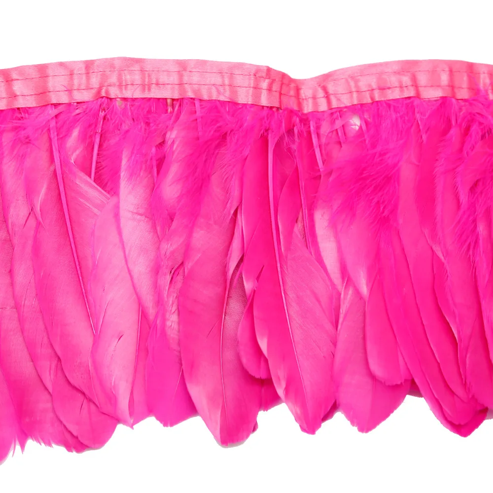 1 м/лот окрашенное гусиное перо из гусиного пера отделка для свадебного платья