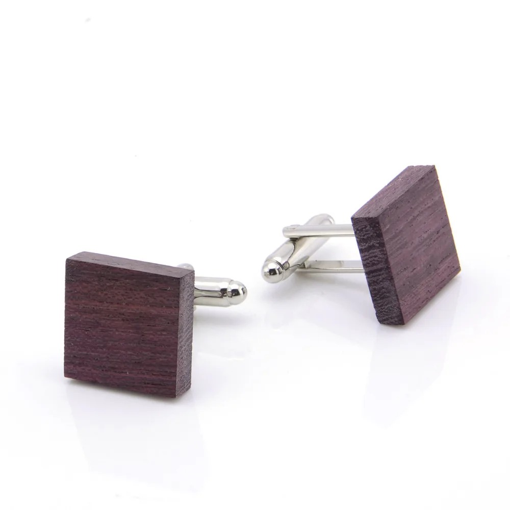 2019 Новые квадратные деревянные Запонки Ювелирные изделия повседневные запонки