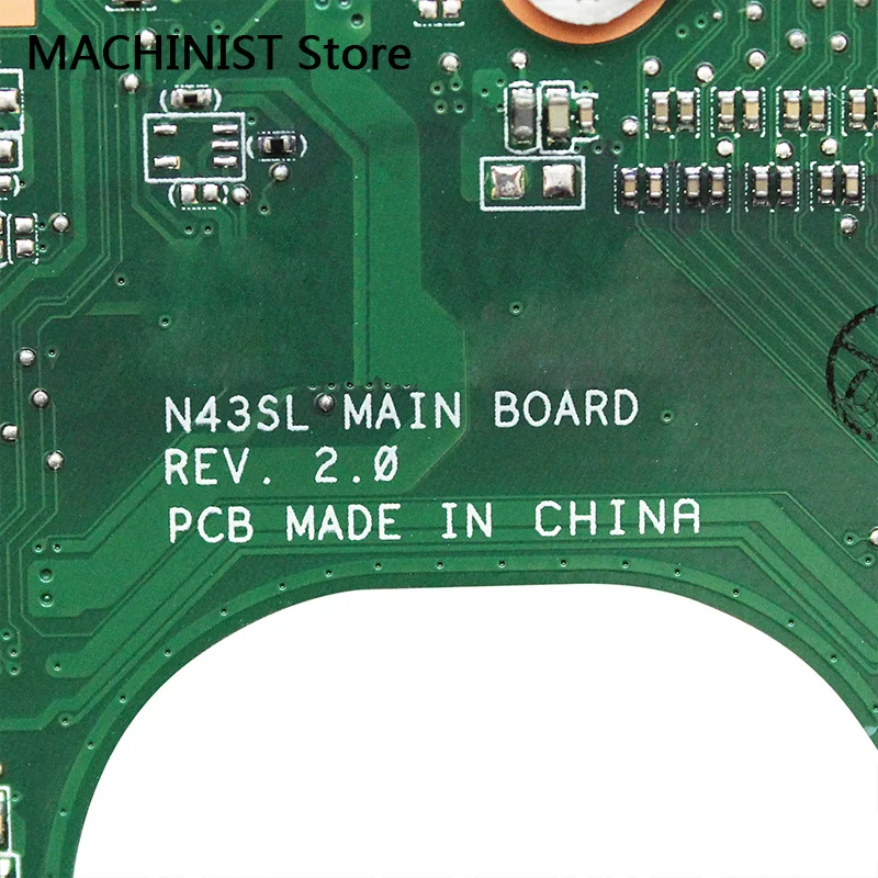 Оригинальный дизайн для ASUS N43S N43SN N43SM N43SL REV2.0 ноутбук материнская плата HM65 DDR3 GT540/1G