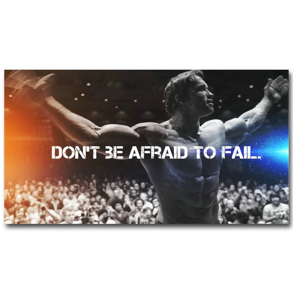 Арнольд Шварценеггер бодибилдинг Мотивационная Цитата Искусство Шелковый