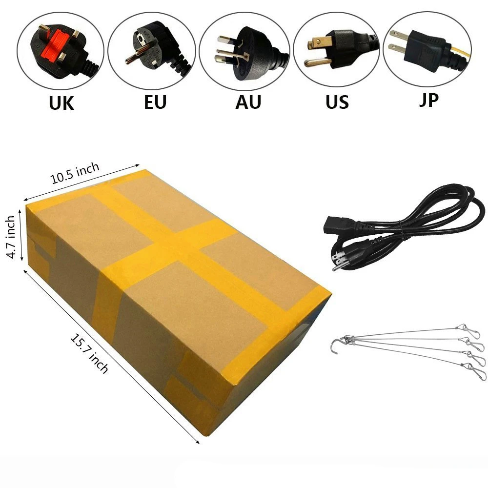 3 шт. 1800 Вт COB LED Grow Light Kit Полный спектр 410 730nm для комнатного выращивания растений и
