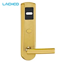 lachco electric door lock rfid card with key electronic door lock for office apartment home hotel smart entry l16018sg