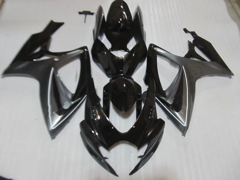 Комплект обтекателей под давлением для GSXR600 750 K6 06 07 GSXR 600 GSXR750 2006 2007 ABS серый черный