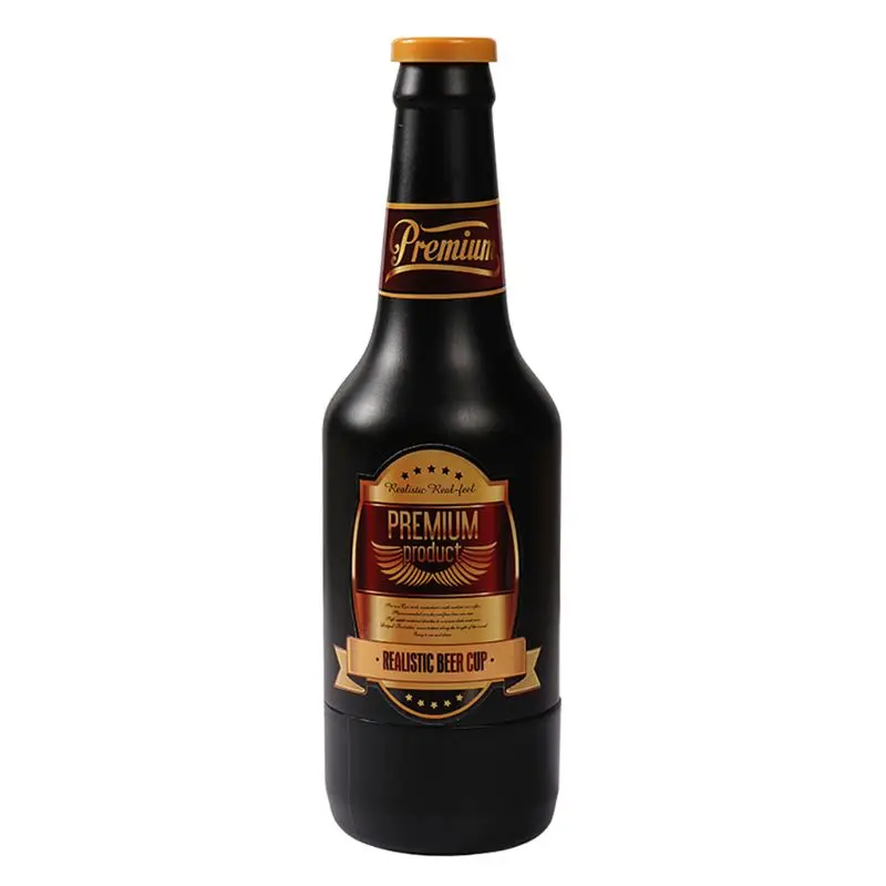 Male Beer Bottle Masturbators Cup Realistic Textured Pocket Stroker Vagina Pussy Men Masturbation Adult Sex Toy | Красота и здоровье