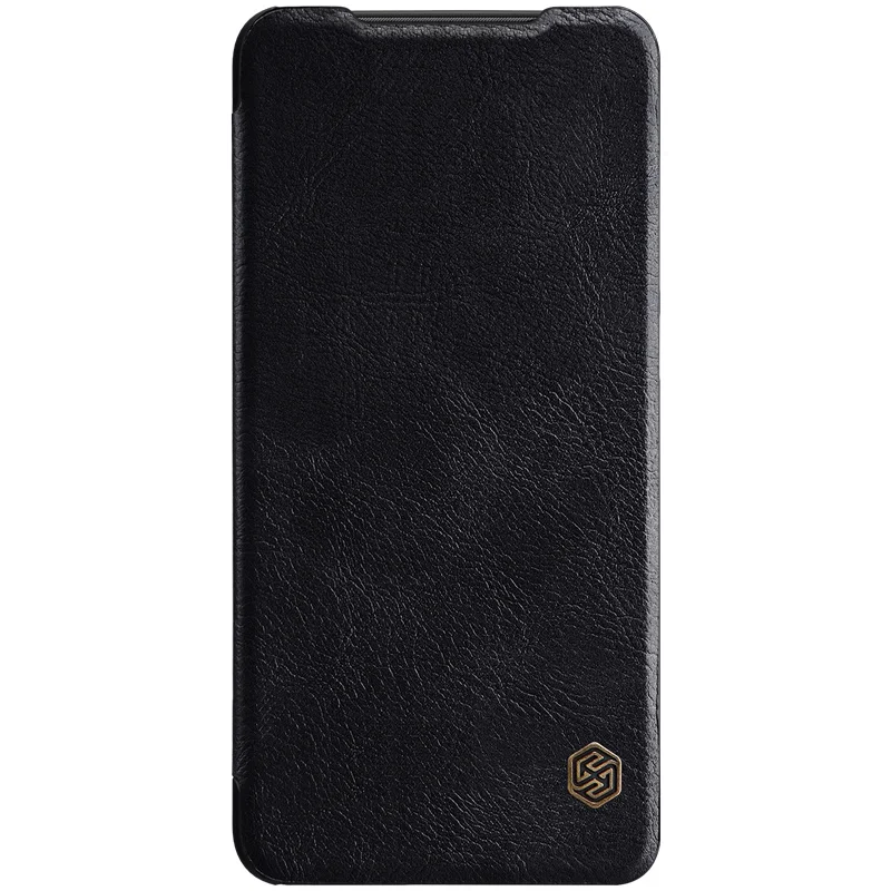 Для Xiao mi 9 mi 9 Explore ore Case NILLKIN Qin Бизнес Флип кожаный чехол для Xiao mi 9 mi 9 Explore ore слот для карт задняя крышка чехол для телефона - Цвет: Black